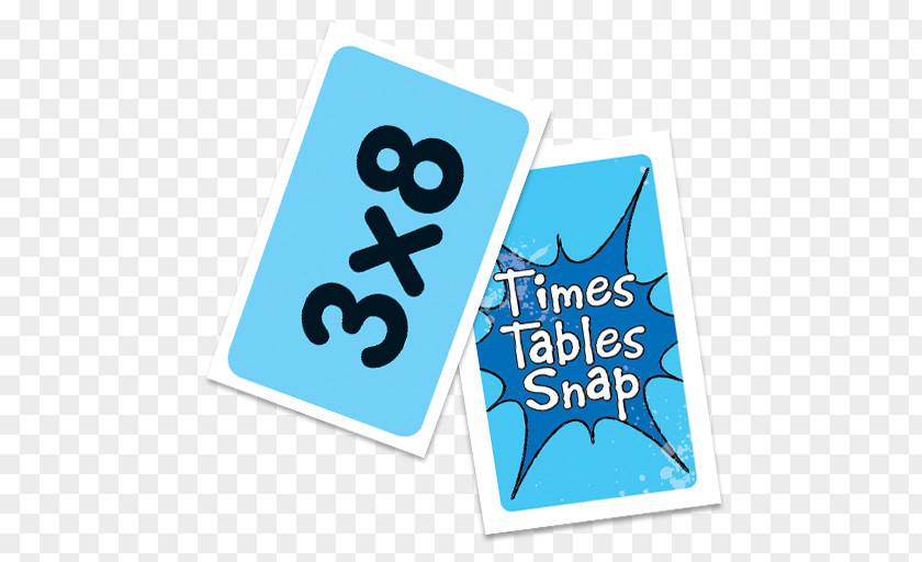 Times Tables Snap Card Game Logo Board PNG