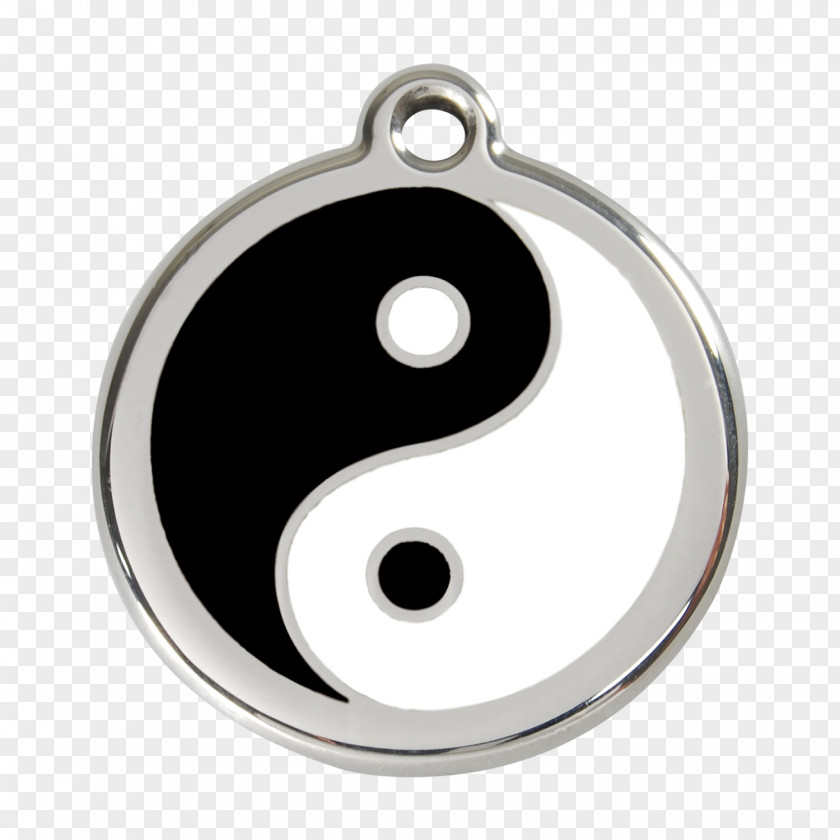 Ying And Yang Dingo Dog Cat Pet Tag PNG