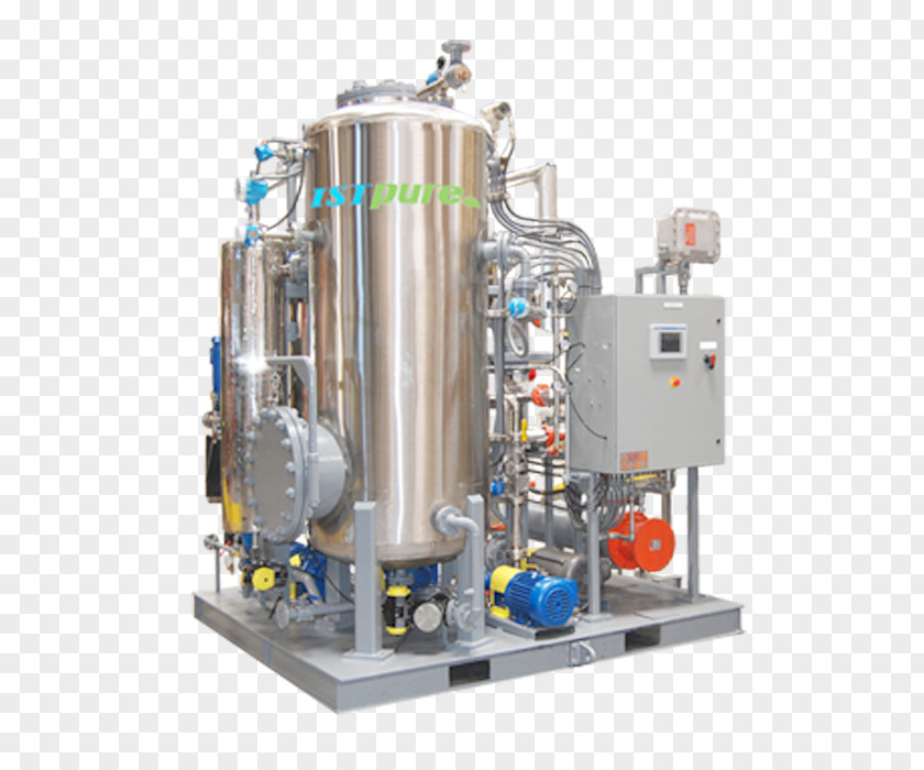 Reflux Distillation Fractionating Column Machine Chemical Industry International Surface Technologies PNG