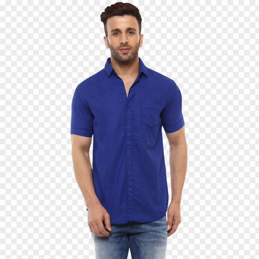 T-shirt Sleeve Royal Blue PNG