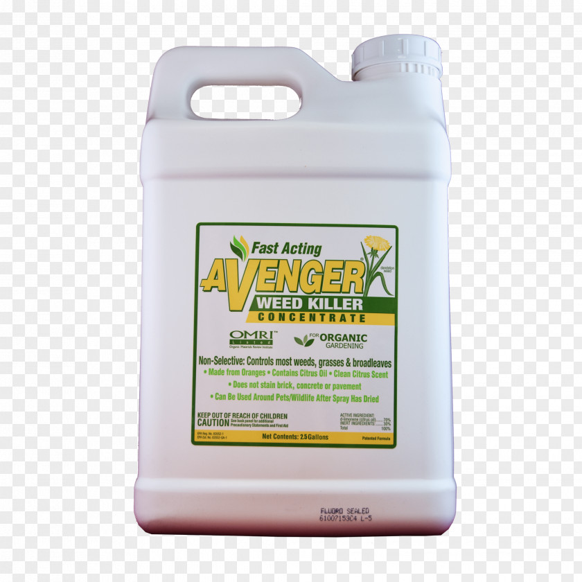 5 Gallon Bucket Green Organic Food Herbicide Avenger Weed Killer Concentrate Control Lawn PNG