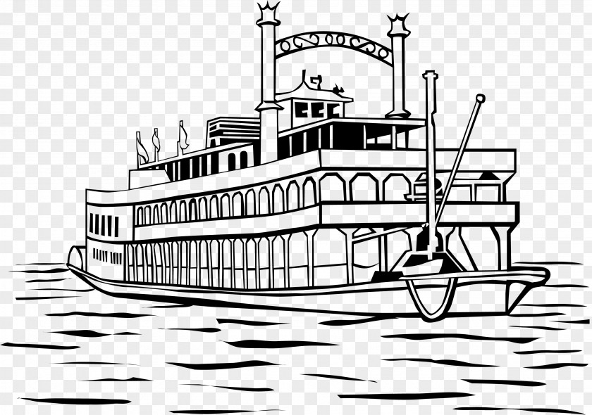 Boat New Orleans Motor Ship Steamboat Clip Art PNG