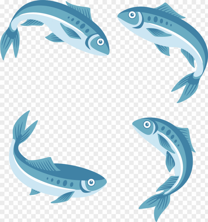 Circulating Fishes Clip Art PNG