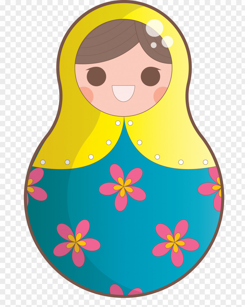 Colorful Russian Doll PNG