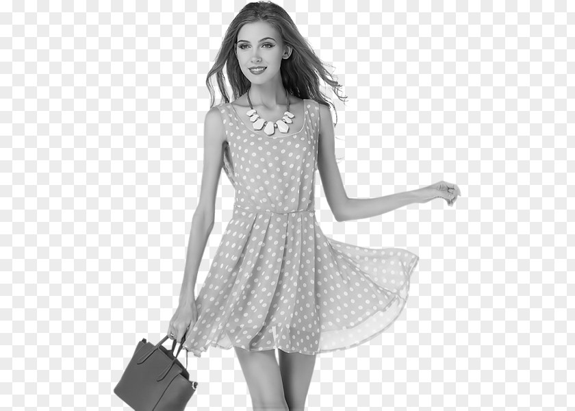 Dress Polka Dot Clothing Fashion Pink PNG