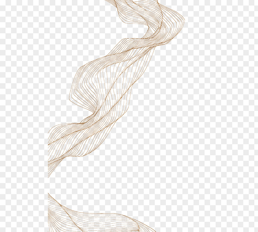 Line Beige Neck Pattern PNG