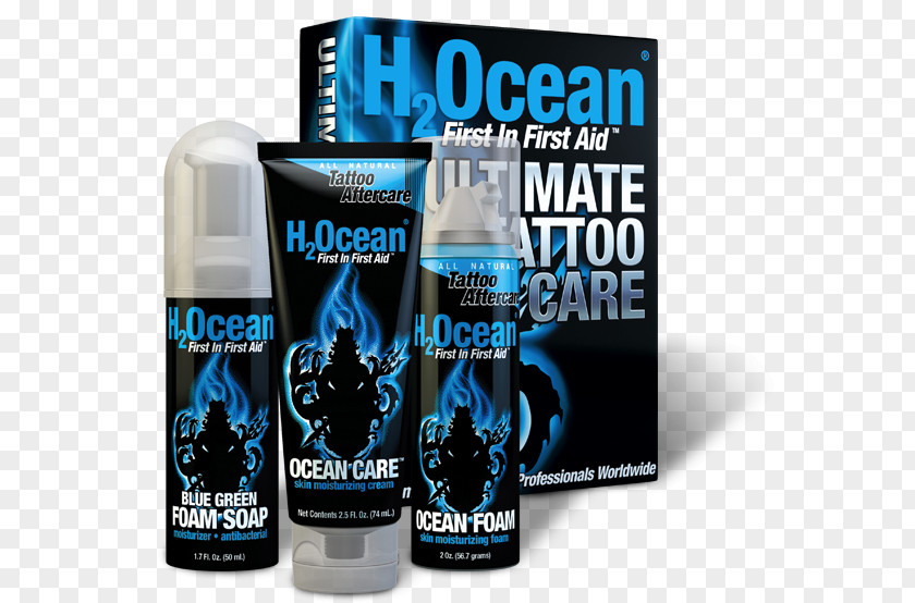 Septoplasty Aftercare H2Ocean Ultimate Tattoo Care Kit, 180ml (Blue Green Foam Soap , Ocean Foam) Lubricant Product Brand PNG