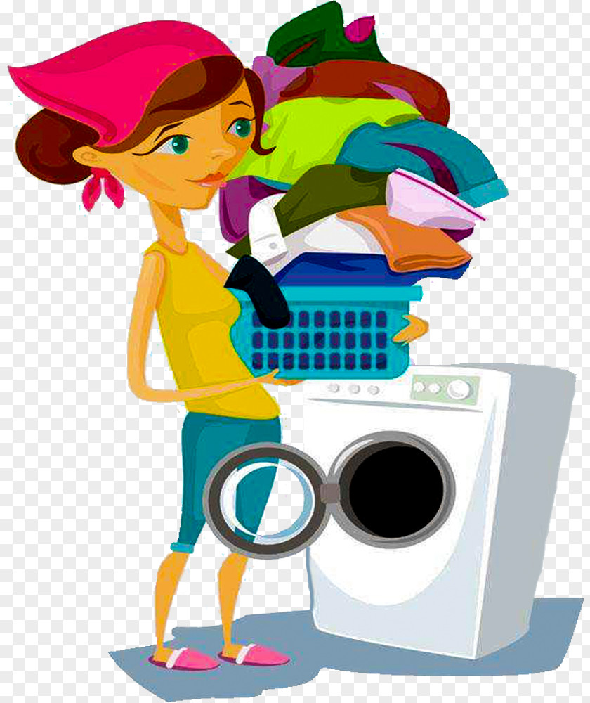 Wash Clothes In Washing Machines Machine Laundry Clothing PNG