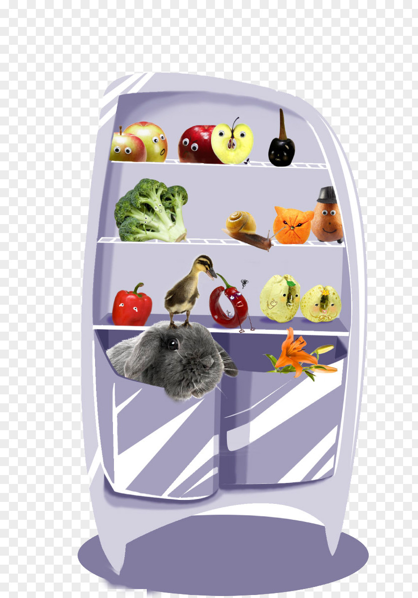 Cartoon Fun Refrigerator PNG