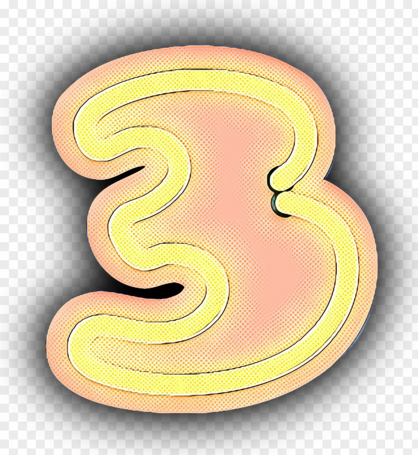 Ear Symbol Yellow Background PNG