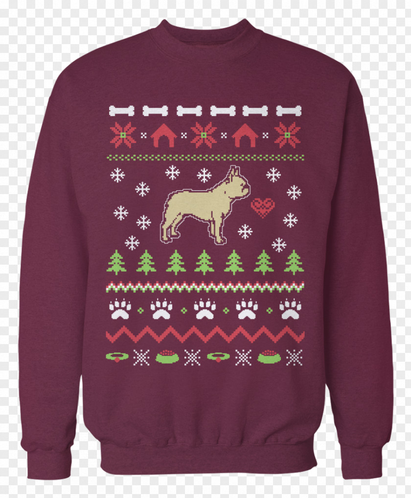 French Bulldog Christmas Jumper German Shepherd T-shirt Sweater PNG