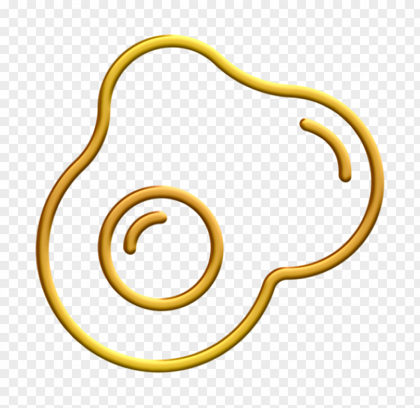 Fried Egg Icon Fast Food Breakfast PNG