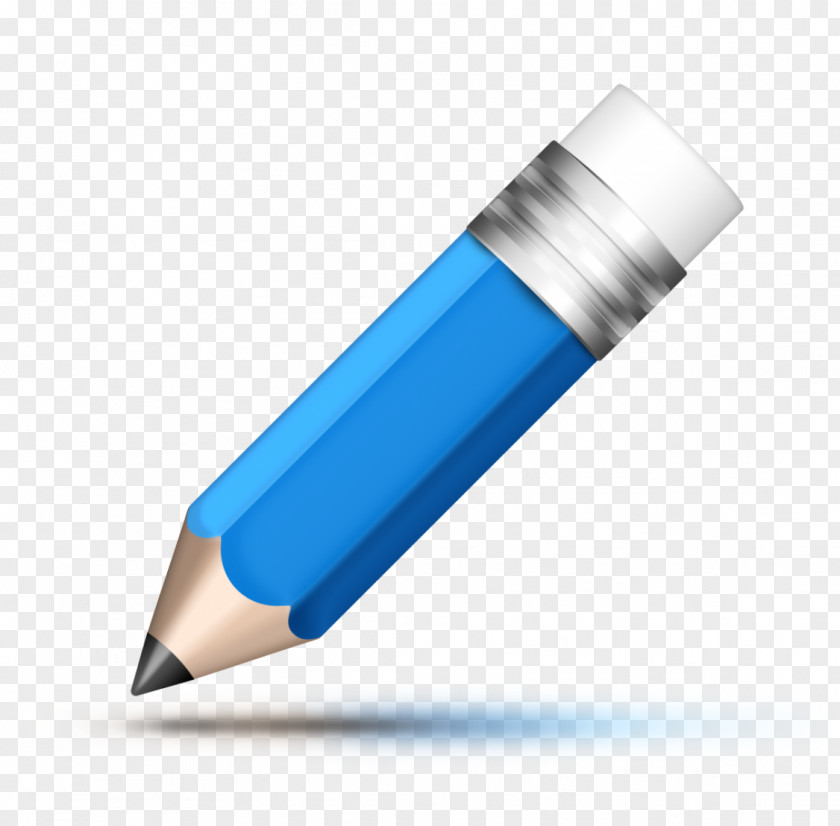 Pencil Blue Drawing PNG