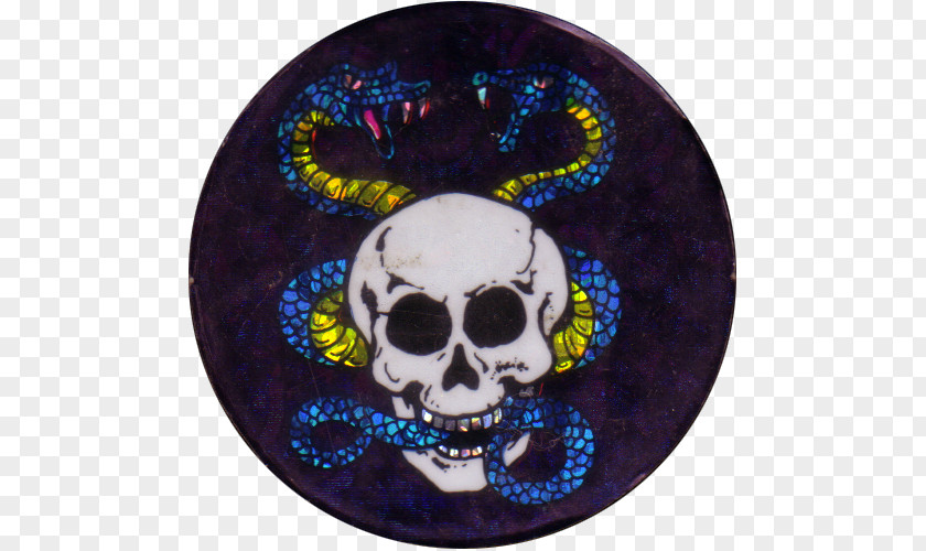 Skull Snake Cobalt Blue PNG