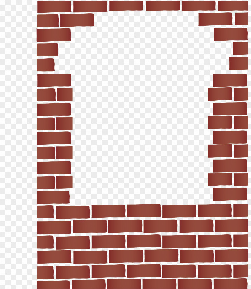 Cartoon Bricks Brick Wall Tile PNG