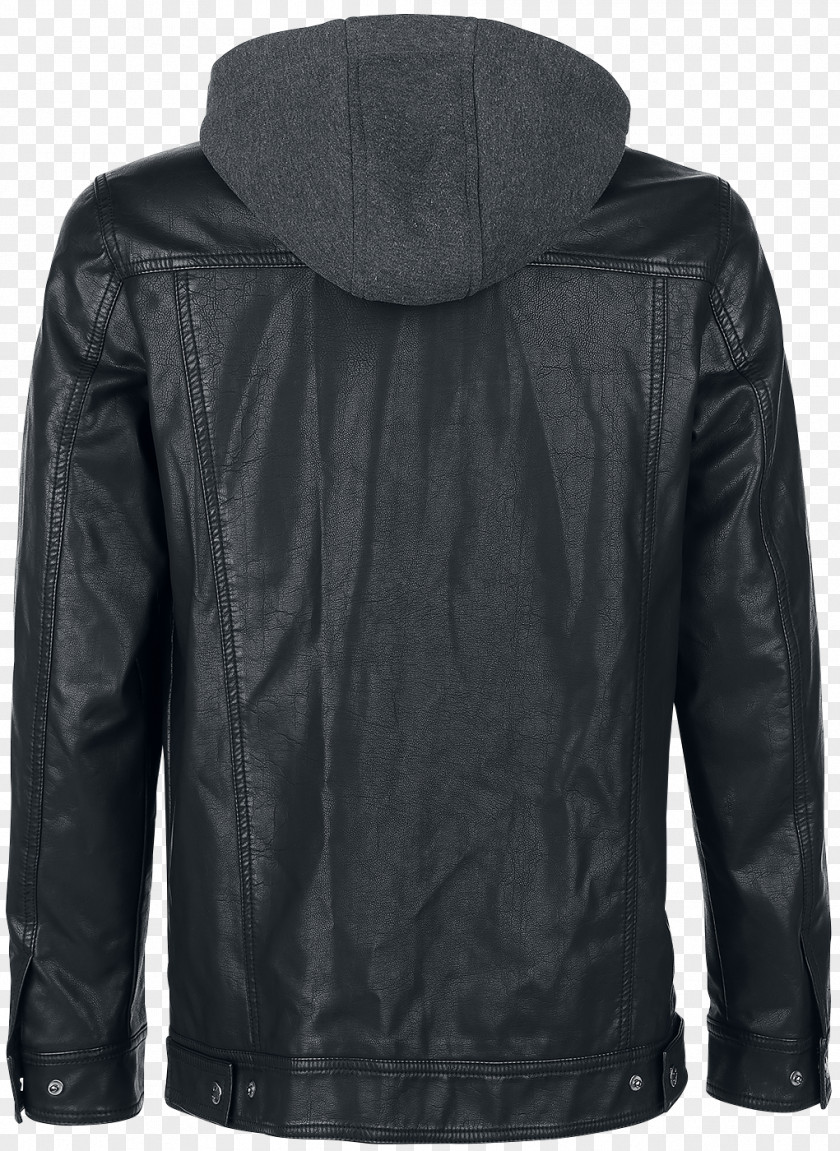 Jacket Leather Hoodie Shell PNG