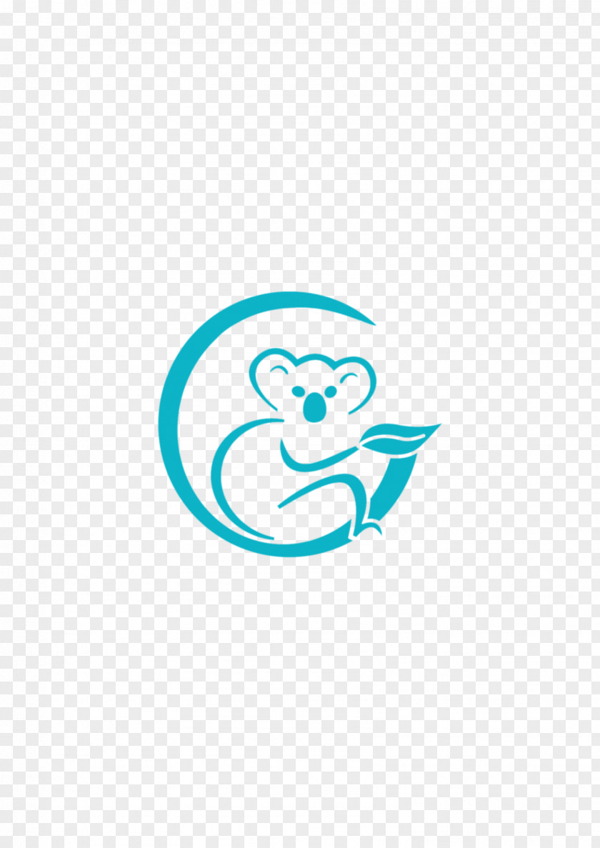 Koala Logo Brand Line Font PNG