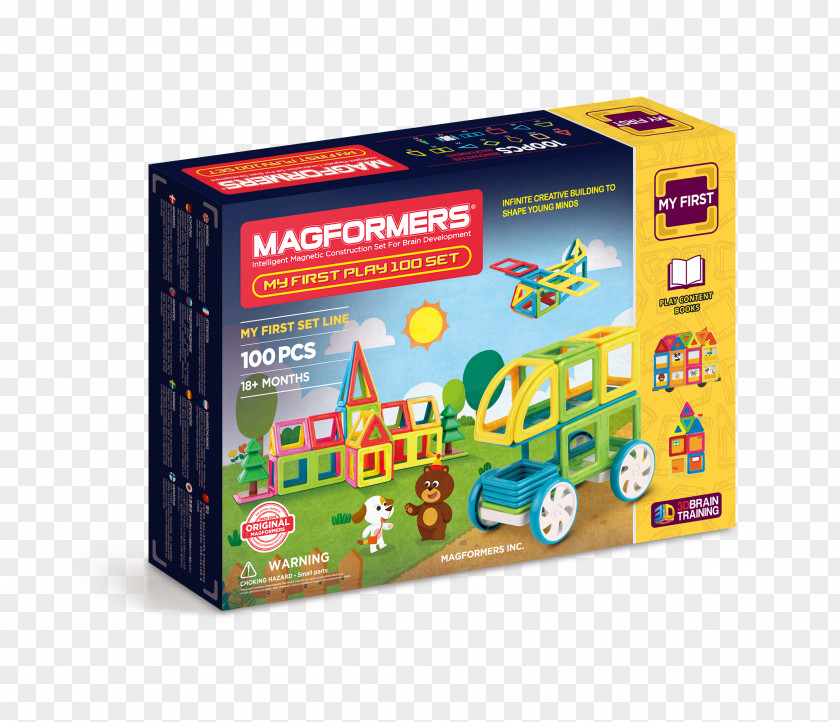 Remote Control Dinosaur Toys Construction Set Magformers 702011 My First Playset (32-Piece) Магформерс Toy 54pcs PNG
