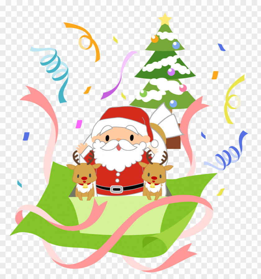 Santa Claus Christmas Ornament Tree Clip Art PNG