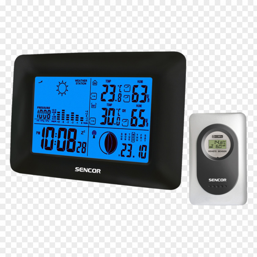 ELECTRO Weather Station Thermometer Meteorology Hygrometer Sensor PNG