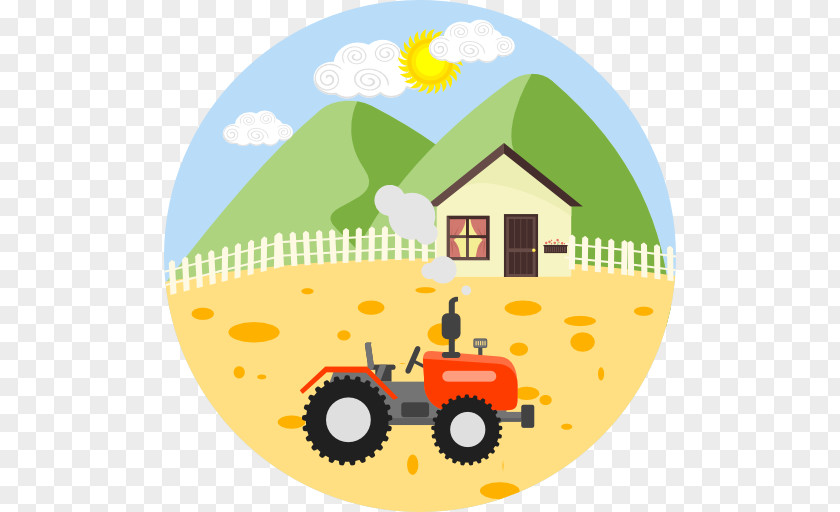 Farm Landscape Agriculture Tractor Agricultural Machinery PNG