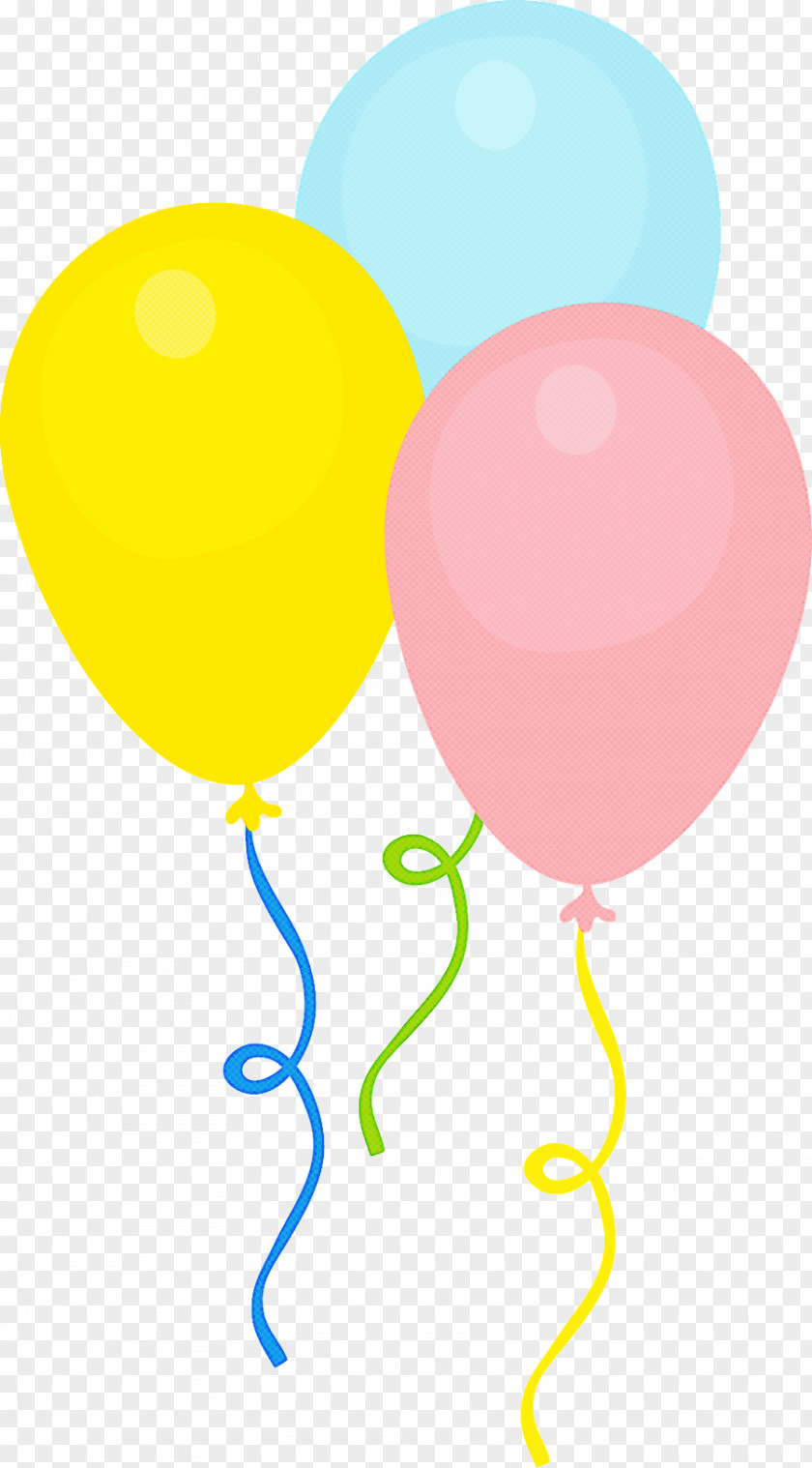 Toy Party Supply Balloon Yellow PNG