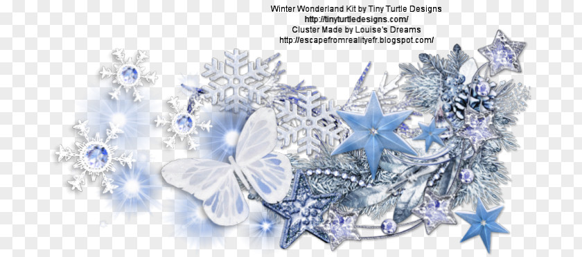 Winter Wonderland Cluster PSP Butterfly PNG