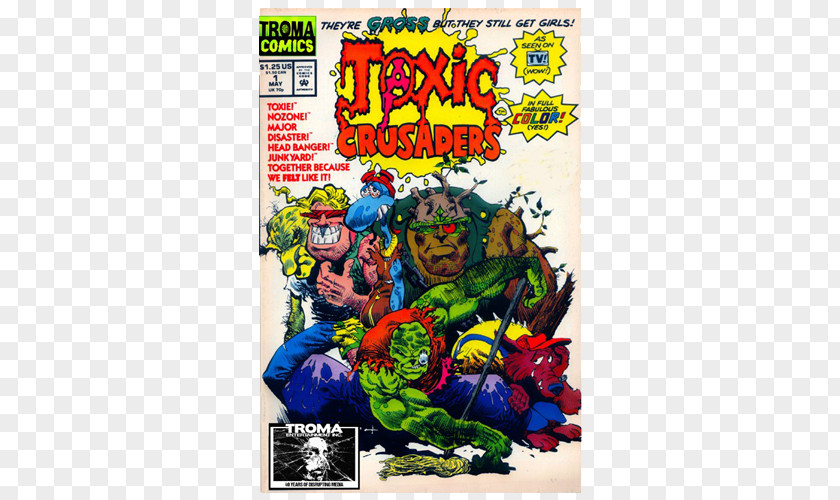 Comics Comic Book Troma Entertainment The Toxic Avenger Film PNG