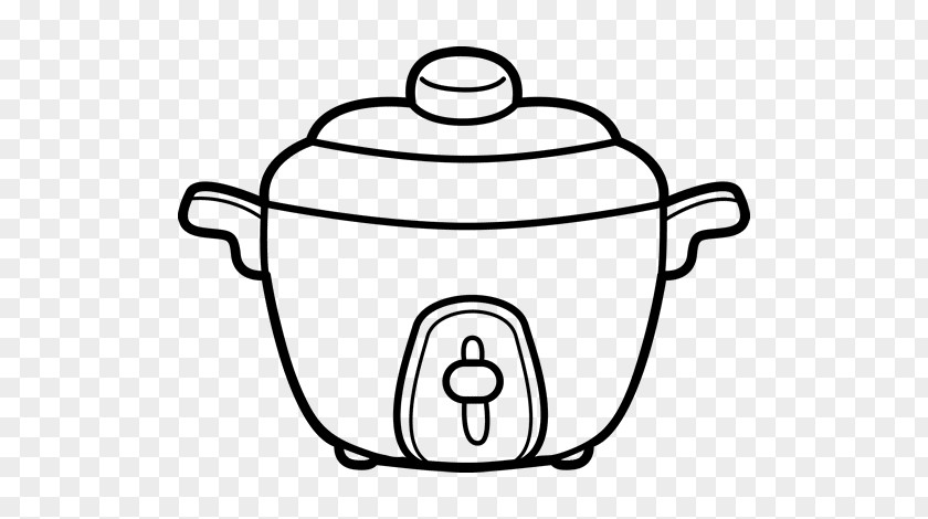 Cooking Sketch Pressure Cooker Coloring Book Rice Cookers PNG