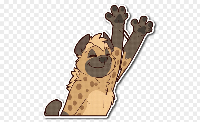 Dog Telegram Sticker Spotted Hyena PNG