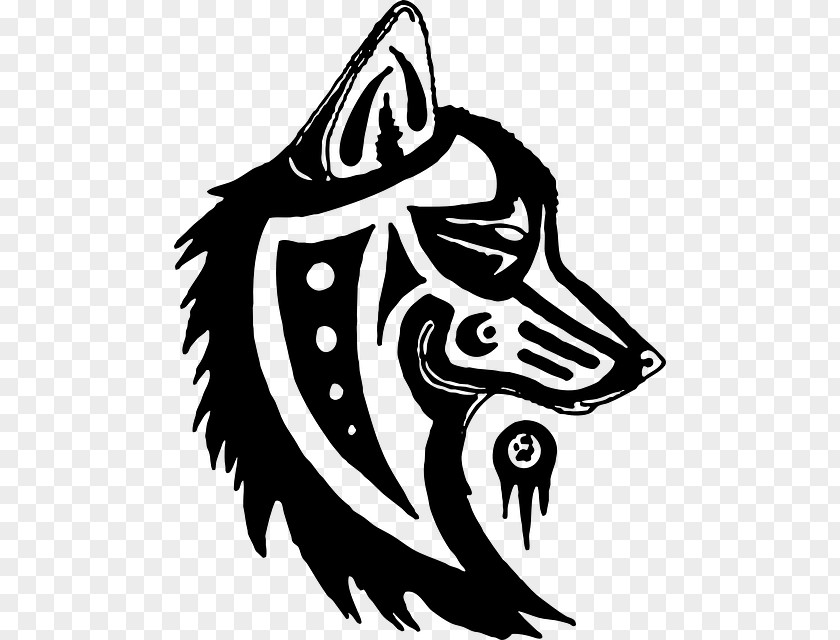 Symbol Gray Wolf Totem Pole Drawing PNG