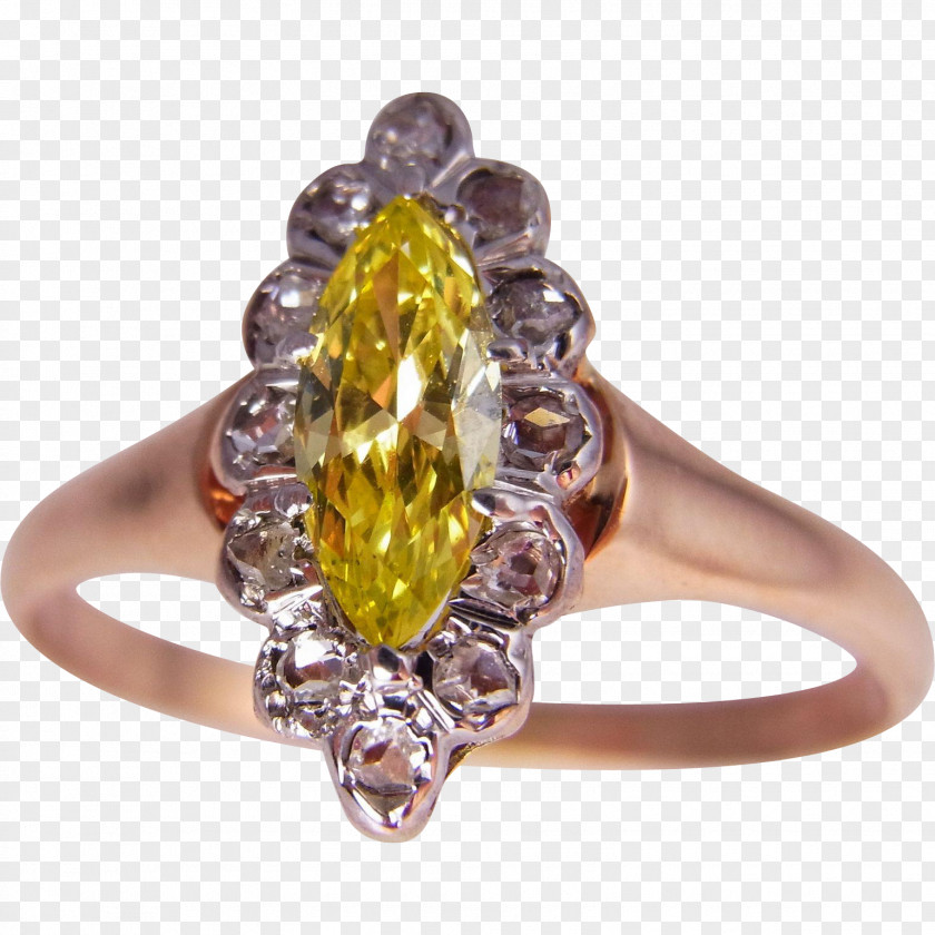 Diamond Color Engagement Ring Cut PNG