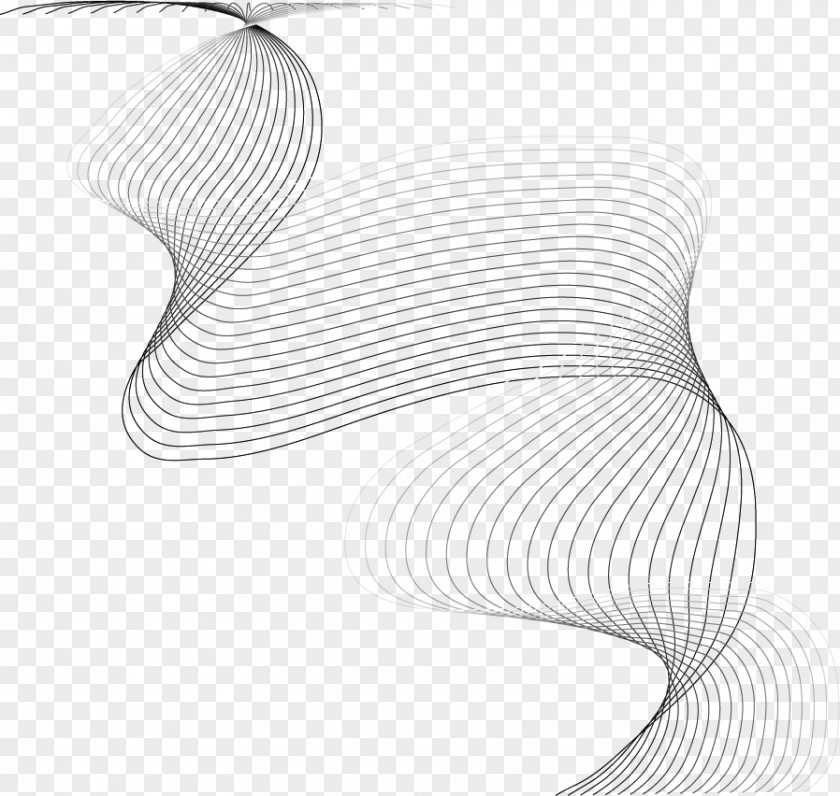 M Illustration Naver BlogGentle Waves Product Design Black & White PNG