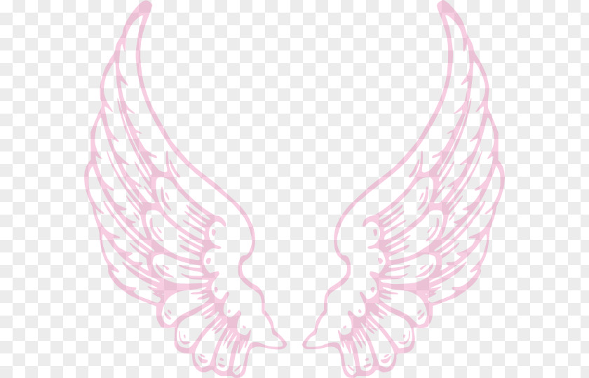 Neon Wings Angel Clip Art PNG