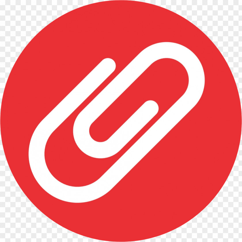 Red Paper Clip Logo Office Trade PNG