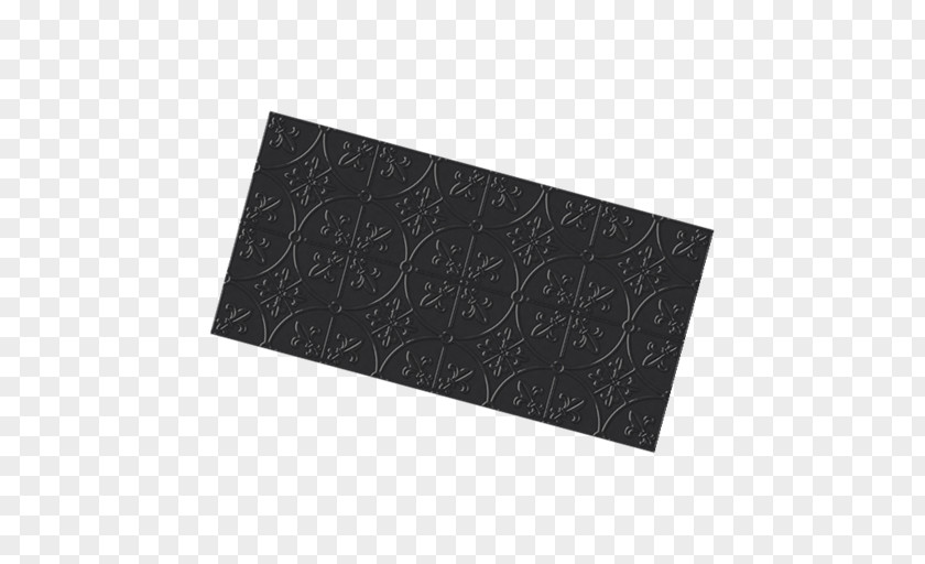 Decorative Tiles Place Mats Rectangle Black M PNG