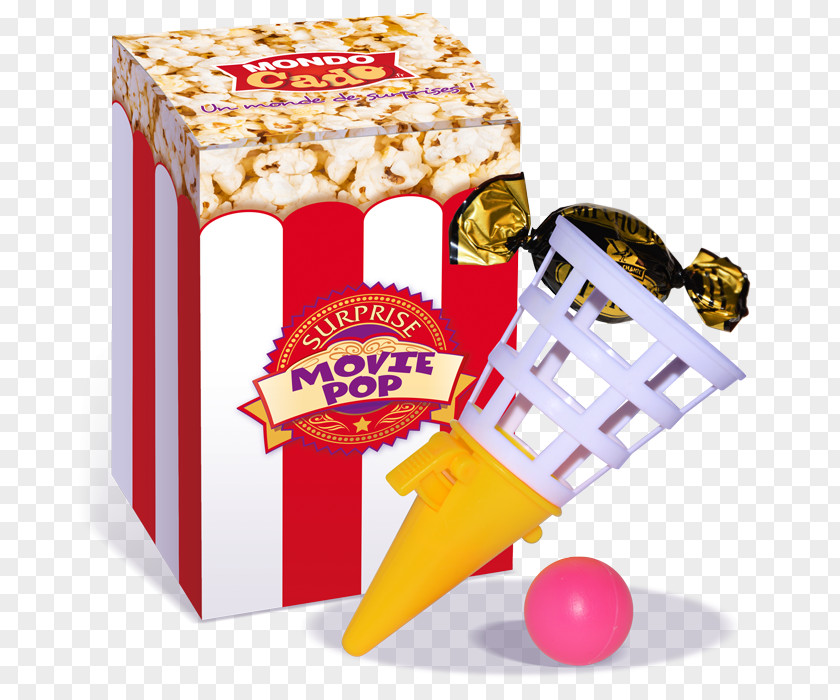 Gift Menu Enfant Popcorn Pochette-surprise PNG