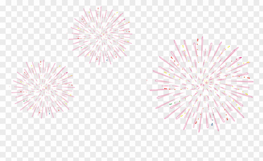 Red Simple Fireworks Effect Elements Paper Petal Pattern PNG