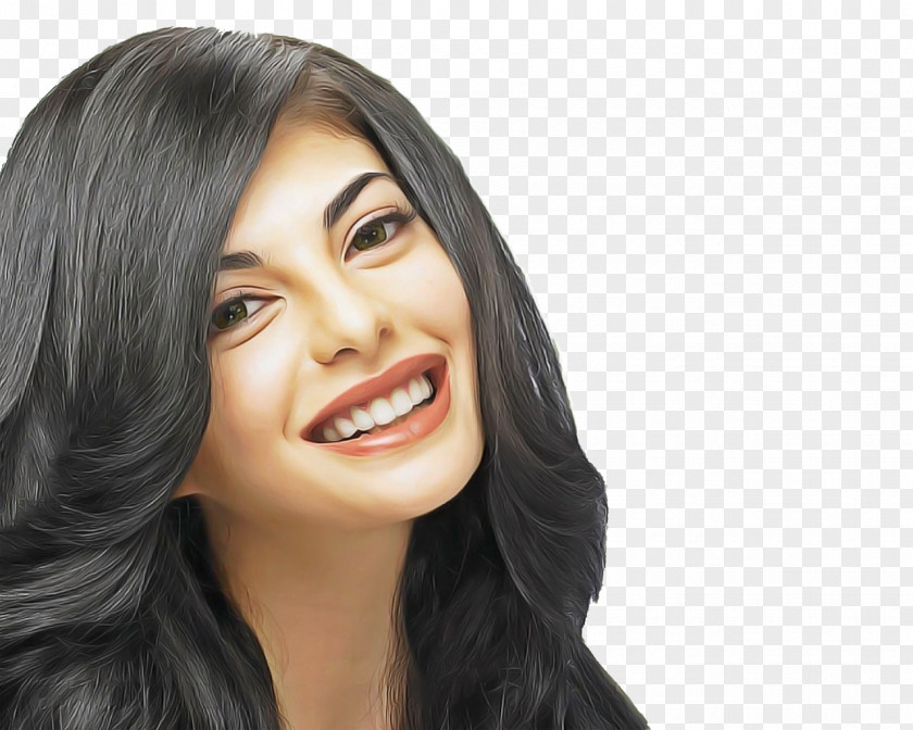 Lace Wig Gesture Tooth Cartoon PNG