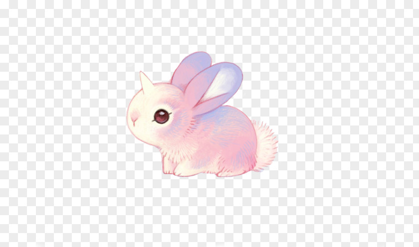 Domestic Rabbit Easter Bunny Pink M PNG