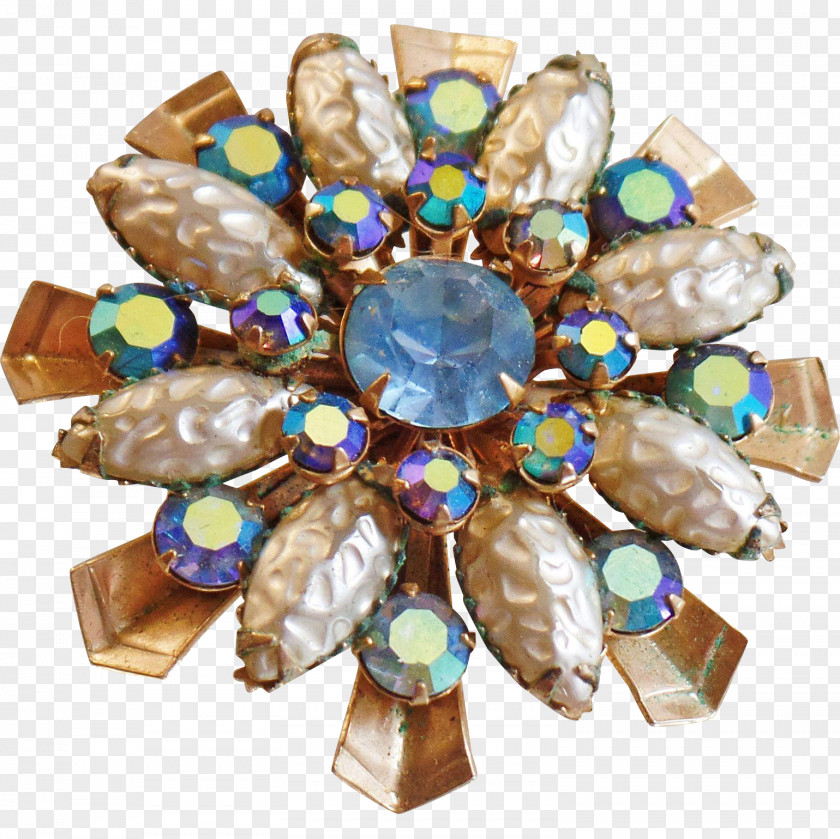 Gemstone Brooch Imitation Gemstones & Rhinestones Bead Pearl PNG