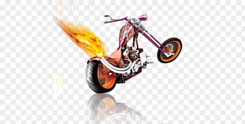 Motorcycle Fire Bicycle Biker Bobber PNG