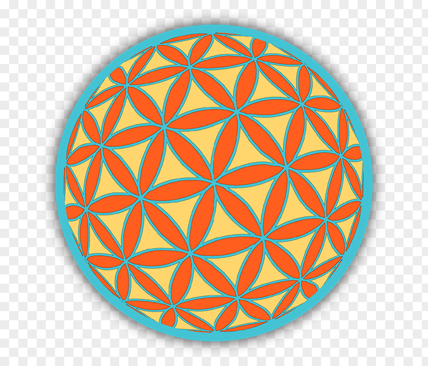 Sacred Geometry Mandala Bumper Sticker Overlapping Circles Grid PNG