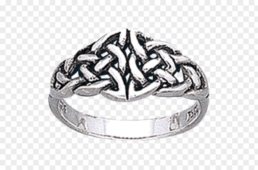 Infinity Knot Wedding Ring Endless Body Jewellery Silver PNG