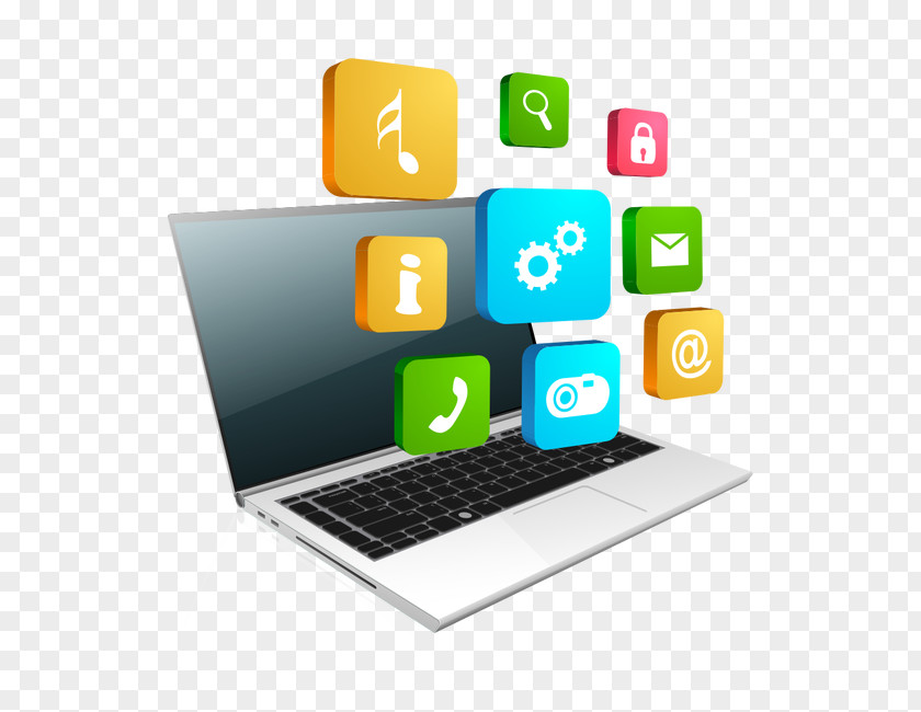 Information,Business Laptop Software Icon PNG