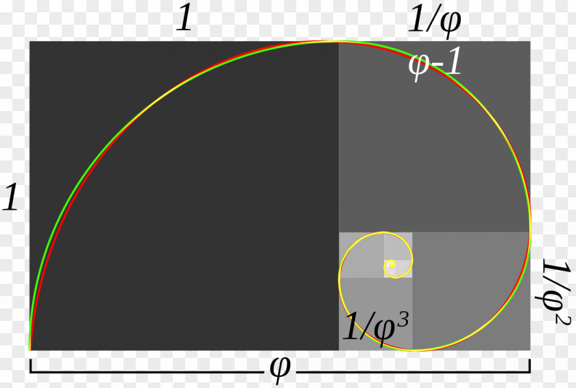 Mathematics Golden Ratio Spiral Rectangle Fibonacci Number PNG