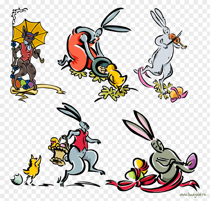 Chicken Easter Bunny Clip Art PNG