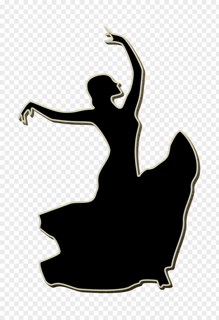 Flamenco Dance Icon Female Dancer Woman PNG