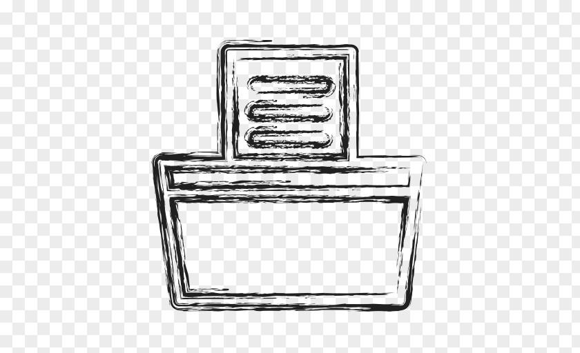 Furniture Rectangle Black And White PNG