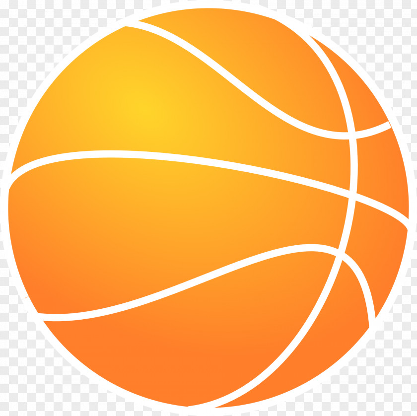 Orange Basketball Outline Of Clip Art PNG